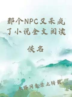 那个NPC又杀疯了小说全文阅读